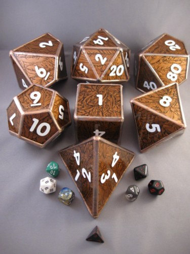 Stained glass dice